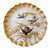 English Staffordshire Aesthetic Movement Gilded Hand Painted Hummingbird Plate George Jones