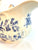 Vintage Charlotte Embossed Blue English Transferware Soup Tureen Victorian Roses