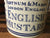 Small Blue ENGLISH MUSTARD Crock / Jar Fortnum & Mason English Ironstone Canister