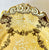 1835 Bi Color Yellow Transferware Handled Plate Etruscan Festoon Ridgway