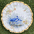 Blue & White 7 pc French Limoges Hand Painted Gold Encrusted Floral Game Bird Plates & Platter Set