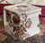 Vintage English Individual Square Cube Teapot Charlotte Poly Brown Transferware Roses