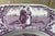 Purple Colonial Times Transferware Plate Paul Revere's Ride American History Historical Staffordshire