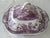 Clarice Cliff Purple Transferware Lidded Tureen Royal Staffordshire Tonquin  Swans &  Roses