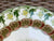 RARE Antique Green Transferware Thanksgiving Turkey Plate Florence Bisto Powell Bishop Stonier
