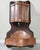 Antique Country French Provincial Copper Lavabo Wall Fountain Walnut