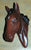 Vintage Brown English Country Hanging Wall Plaque Figural Horse Head