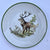 Pair of Vintage Bavarian Woodland 🦌 Fawn Deer Stag Doe in the Forest Plates Green Trim