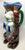 Vintage Majolica Staffordshire Begging Spaniel Dog Figural Pitcher / Vase
