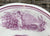 The Cottage Girl Antique Purple Magenta Lustre Transferware Handleless Cup Tea Bowl Cup English Staffordshire