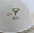 RARE Antique Green Transferware Thanksgiving Turkey Plate Florence Bisto Powell Bishop Stonier