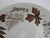 Vintage Brown English Transferware Plate Botanical Autumn Leaves Leaf Woodland Plate