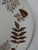 Vintage Brown English Transferware Plate Botanical Autumn Leaves Leaf Woodland Plate