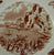 Vintage Spode Aster Brown Transferware Canape' Plate Copeland Beverley Italian Countryside