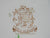 Brown Transferware Plate Ridgways Dogwood / Apple Blossoms Scrolls Flowers