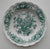 Teal Transferware 6" Plate Victorian Basket of Roses English Country Decor Ridgway Bouquet