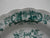 Teal Transferware 6" Plate Victorian Basket of Roses English Country Decor Ridgway Bouquet