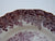 Vintage English China Square Purple Transferware Plate Romantic England Grazing Deer Penshurst Place