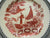 Two Color Transferware Plate Coalport Fisherman Oriental Decor England Vintage Chinoiserie Kings Ware