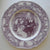 Purple Transferware Octagon Shape Plate Colonial Times - Speak For Yourself John - / American History / Historical Staffordshire