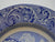 Antique Staffordshire China Blue Transferware Plate Ridgway Venice Venetian Gondola Scene Victorian Scrolls