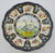 Spode Copeland Upland Wild Geese No. 10 Enameled Clobbered Antique Transferware Plate
