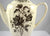 Dark Chocolate Brown Tudor Roses Rosebuds Vintage English Transferware Teapot Coffee Pot