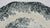 Scenic Black Toile Transferware Square Plate Romantic England Grazing Deer English Castle