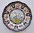 Spode Copeland Upland Wild Geese No. 10 Enameled Clobbered Antique Transferware Plate