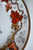 Black Transferware Hand Enameled Lustre Ware Plate Antique Wedgwood Vine Autumn Flowers