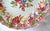 Spode Copeland Polychrome Red Transferware Dinner Plate with a Profusion of Painted Spring / Summer Flowers