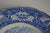 Blue Colonial Times Square Transferware Plate Pilgrims Going To Church Historical Staffordshire