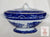 Antique Flow Blue Chinoiserie Copeland Spode Transferware Soup Tureen Circa 1876