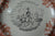Spode Copeland Hunt Scene Charger Plate Two Color Transferware Black and Brick Red English Fox Equestrian Decor