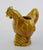 Vintage English Country Staffordshire Figural Rooster Pitcher Amber Honey Glaze Finish
