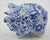 Vintage Figural Blue Transferware Chintz Pig Piggy Bank by James Kent Hard to Find