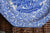 Vintage Blue British Transferware Octagon Plate Chintz Border Grazing Cattle Rural Scenery