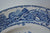 Blue Toile Rural Scenes Transferware Dinner Plate English Country Mother Children Dog Woodcutter