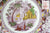 Staffordshire China Purple Chinoiserie Hand Painted Transferware Salad Plate Ridgways Oriental Camel Sailboat
