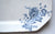 Aesthetic Movement Blue Transferware Platter Poppies Poppy Burgess & Leigh
