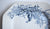 Aesthetic Movement Blue Transferware Platter Poppies Poppy Burgess & Leigh