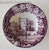 Vintage Purple Transferware Candy Dish Bowl Dripping Roses Hills Broughton Castle Wood and Sons Circa 1930