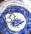 Antique Royal Doulton Bunny Rabbits w Leeks & Ivy Leaves Blue Transferware Plate