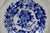 Spode Copeland Blue Transferware Saucer Plate Aster Flowers