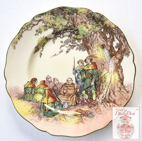 Vintage Royal Doulton Series ware Plate Under The Greenwood Tree Robin Hood