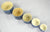 Set of 5 Blue English Ironstone Chintz Transferware Nesting Measuring Bowls w/ Flowers- Farmhouse Kitchen Decor