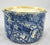Set of 5 Blue English Ironstone Chintz Transferware Nesting Measuring Bowls w/ Flowers- Farmhouse Kitchen Decor