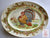 Huge Turkey Platter Midwinter Polychrome Brown Transferware Thanksgiving Serving Tray with Cows and Cottage Border