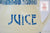 Vintage English Blue & White Transferware Pitcher Advertising Pitcher JUICE