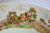 Huge Turkey Platter Midwinter Polychrome Brown Transferware Thanksgiving Serving Tray with Cows and Cottage Border